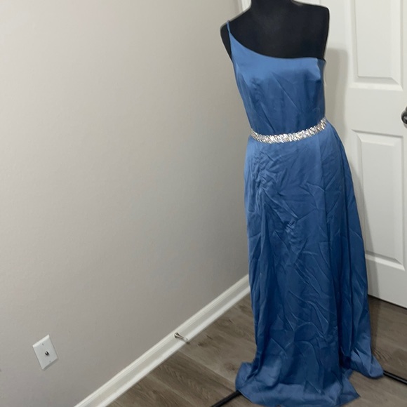 David's Bridal Dresses Bridesmaid Dress Steel Blue Davids Bridals
